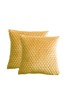 Gallery Direct 2 Pack Yellow Honeycomb Cushions