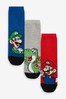 Bright 3 Pack Cotton Rich Super Mario Socks