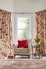 Laura Ashley Cranberry Red Gosford Pencil Pleat Lined Curtains