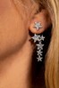 Kate Thornton 'Sparkling Stars' Silver Multiway Earrings