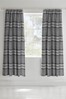 Catherine Lansfield Grey Kelso Check Pencil Pleat Curtains