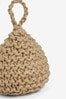 Natural Chunky Knitted Jute Doorstop