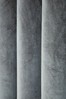 Helena Springfield Steel Grey Velvet Escala Lined Eyelet Curtains