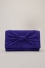 Phase Eight Blue Carrie Knot Front Clutch Bag