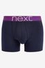 Navy Bright Waistband A-Front Boxers 8 Pack
