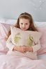 Catherine Lansfield Blush Pink Angel Sequin Cushion