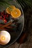 Red Festive Spice Scented Waxfill Candle