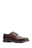 Base London® Brown Grundy Washed Lace-Up Shoes
