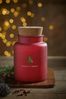 Red Festive Spice Scented Jar Candle