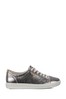 ECCO® Soft 7 W Silver Leather Lace Trainers
