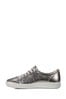 ECCO® Soft 7 W Silver Leather Lace Trainers