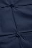 Navy All Over Pleated Duvet Cover And Pillowcase Set