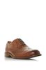 Dune London Pollodium Brown Leather Heavy Brogue Shoes