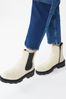 White Regular/Wide Fit Forever Comfort® Chunky Chelsea Boots