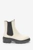 White Regular/Wide Fit Forever Comfort® Chunky Chelsea Boots