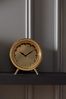 Pacific Brass Antique Brass Cog Design Table Clock