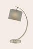 Silver Noah Table Lamp White Shade