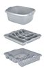 Wham 3 Piece Silver Plastic Kitchen Set