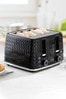 DAEWOO Black Argyle 4 Slot Toaster