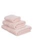 Blush Pink Luxury Cotton Embroidered Towel