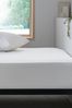 White Easy Care Polycotton Deep Fitted Sheet