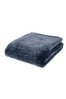 Catherine Lansfield Charcoal Supersoft Raschel Throw