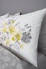 D&D Yellow Gabriella Floral Duvet Cover And Pillowcase Set