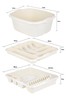 Wham 3 Piece Cream Plastic Kitchen Set