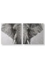 Art For The Home Set of 2 Grey Majestic Elephant Wall Art