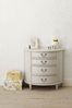 Dove Grey Clifton Half Moon 4 Drawer Chest