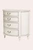 Dove Grey Clifton Half Moon 4 Drawer Chest