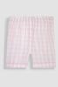 JoJo Maman Bébé Pink Girls Short Pretty Gingham Pyjamas