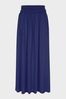 Hotsquash Navy Blue Luxury Roll Top Maxi Skirt
