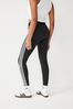 adidas AQUA Black Sportswear 3 Stripes Leggings