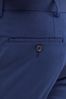 Blue Slim Fit Stretch Formal Trousers