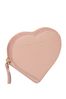Pure Luxuries London Pink Loughton Leather Heart Coin Purse