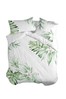 Happy Friday Green Delicate Duvet Cover and Pillowcase Set