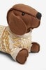 Brown Don the Dachshund Draught Excluder
