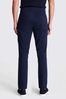 Moss Tailored Fit Navy Stretch Chino