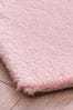 Pink Tilda Faux Fur Heart Rug