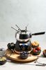 Artesa Silver Six Person Party Fondue Set