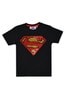 Fabric Flavours Black Superman Flip Sequin T-Shirt