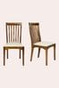 Set of 2 Dark Chestnut Garrat Dining Chairs