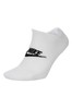 Nike White Heritage Invisible Socks 3 Pack