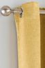 Enhanced Living Ochre Yellow Vogue Ready Made Thermal Blockout Eyelet Curtains