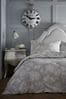 D&D Grey Mishka Vintage Floral Duvet Cover and Pillowcase Set