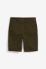 Khaki Green Chino Knee Shorts