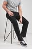 Black Relaxed Stretch Chino Trousers