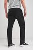 Black Relaxed Fit Stretch Chino Trousers