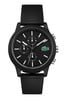 Lacoste.12.12 Black Silicone Watch